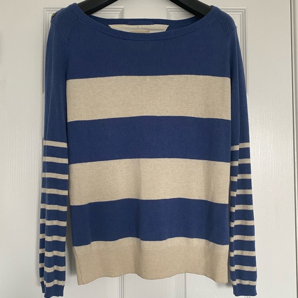 Wilfred Free | Vintage Blue and White Striped Starboard Sweater - Picture 2 of 14